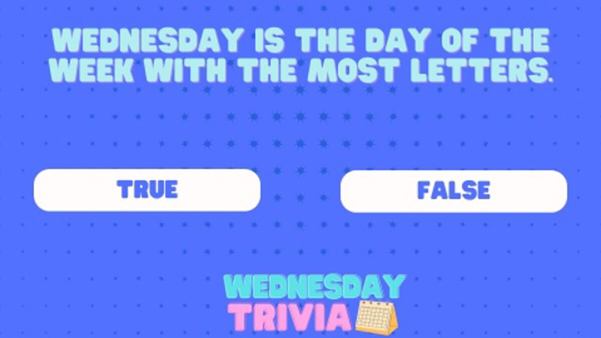 Wednesday Trivia image number null